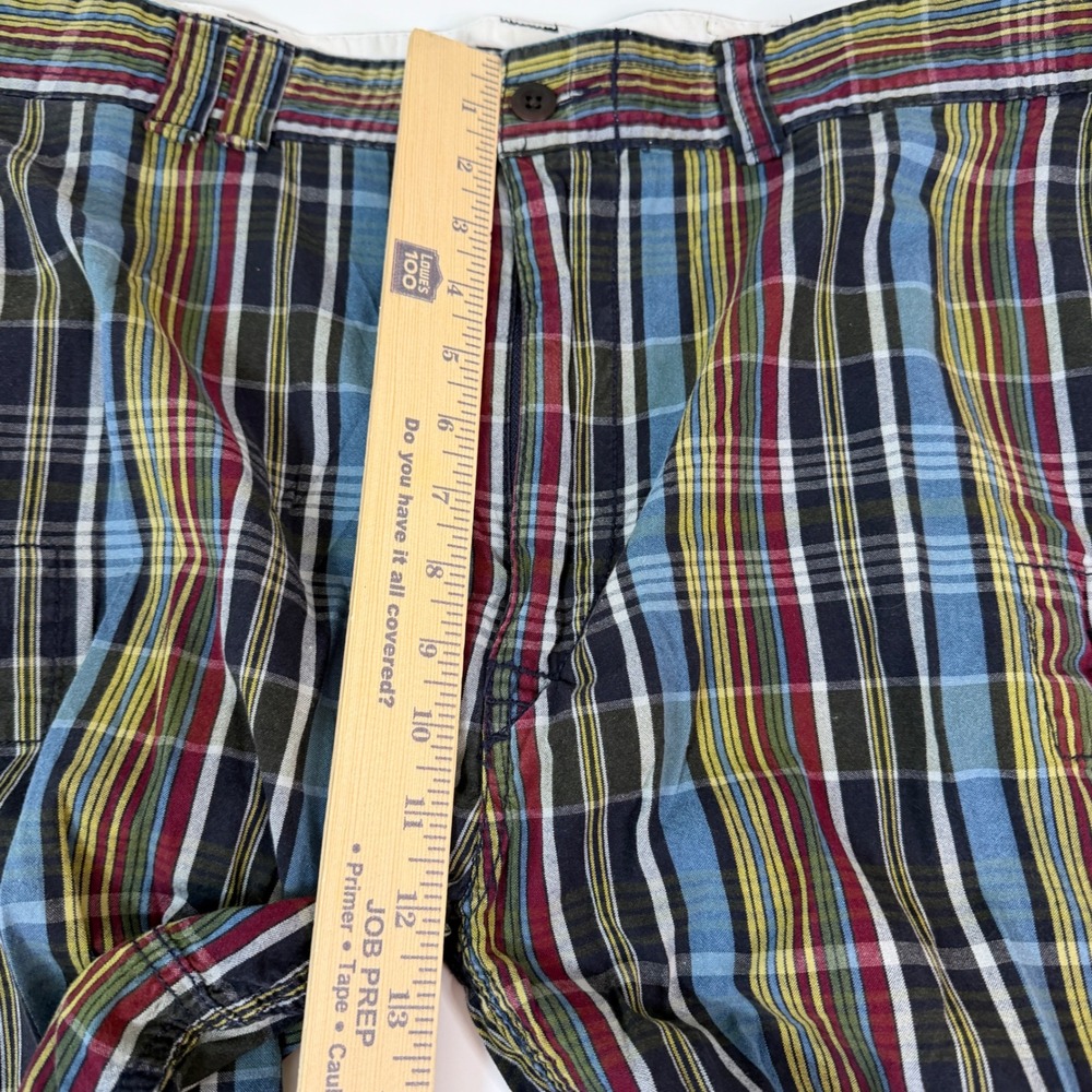Polo Ralph Lauren 40 Madras Plaid Cargo Shorts Preppy Country Club‎ Golf Dadcore - Picture 5 of 11